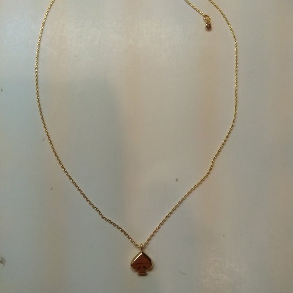 Kate Spade New Gold Metal Spade Necklace - Picture 1 of 3